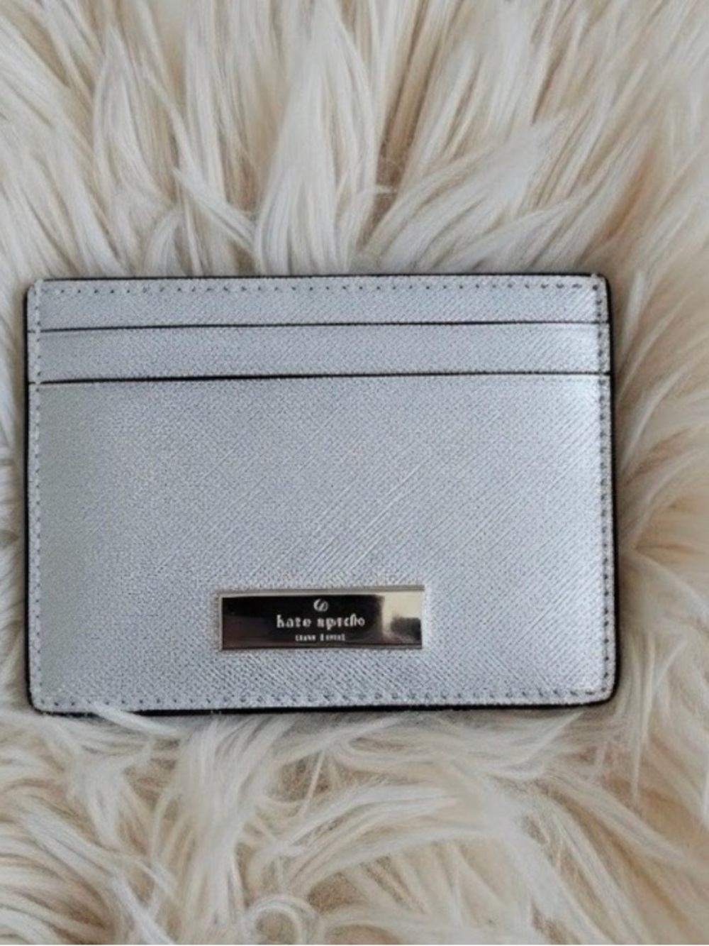 kate spade Kenzie Metallic Small Slim Cardholder - Picture 8 of 9